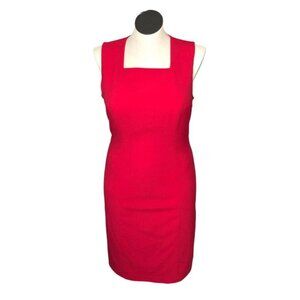 Chadwicks Red/Hot Pink Midi Dress